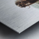 Musk Ox Ovibos moschatus  Metal print