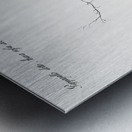 Pappagallo detto arara rossa del Brasile Macaw Metal print