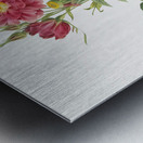 Vintage rosa gallica rose Metal print