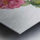 Pink french roses Metal print