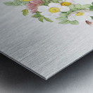 Vintage floral wreath rose decoration Impression metal