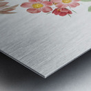 Vintage Rosa glauca rose Metal print