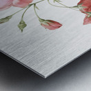 Pink boursault rose Impression metal