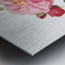 Vintage french rose Metal print