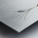 Crocus illustration  Metal print