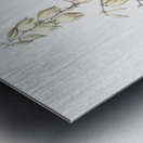 Adam needle illustration  Metal print