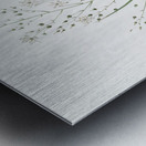 Branched St Bernard & lily illustration  Impression metal