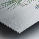 Blue stars illustration  Metal print