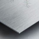 Climbing asparagus illustration  Metal print