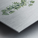 Turquoise ixia illustration  Metal print