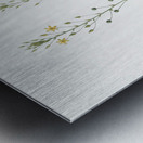 Bulbine lily illustration  Metal print