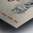 The Man Who Wasted Power! Don’t be Fuel-ish Metal print