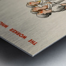 The Man Who Left the Lights On! Don’t be Fuel-ish Metal print