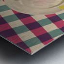 A Clear Plate Means a Clear Conscience – Don’t Take More Than You Can Eat Metal print