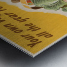 Your Own Vegetables all the Year Round…if You Dig for Victory Now Metal print