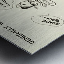 Don’t Evacuate Your Fighting Dollars Metal print