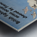 British Fighters Sweep Hourly Across Occupied France Cheered by French Peasants Metal print