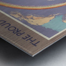 The Proud City – The Temple Church and Library After Bombardment Metal print