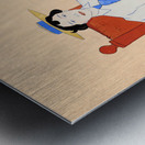 Young Woman Seated in a Red Rocking Chair ca. 1895-1900 by Edward Penfield Metal print