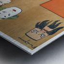 Woman in black dress ca. 1890-1907 by Edward Penfield Metal print