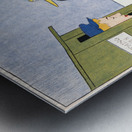 Woman picking up bathing suits 1895 by Edward Penfield Metal print