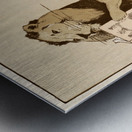 Lion and a book 1894 by Edward Penfield Metal print