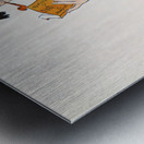 Man in academic dress 1895 by Edward Penfield Metal print