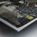 A busy scene of a market by Edward Penfield 1866-1925 Metal print