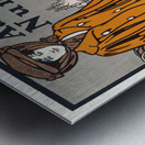 Woman and a vintage car 1903 by Edward Penfield Metal print