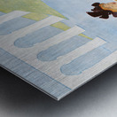 Woman reading in a row boat 1894 by Edward Penfield Metal print