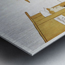 Woman picking up bathing suits 1895 by Edward Penfield Metal print