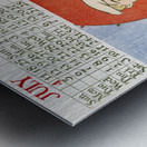 Vintage calendar 1897 by Edward Penfield Metal print