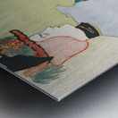 Woman holding umbrella 1896 by Edward Penfield Metal print