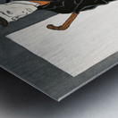 Man with walking stick and woman 1896 by Edward Penfield Metal print