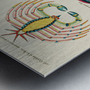 Colourful and surreal illustrations of fishes and crab found in Moluccas Indonesia and the East Indies by Louis Renard 1678 -1746 from Histoire naturelle des plus rares curiositez de la mer des Indes 1754. Metal print