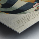 Colourful and surreal illustrations of fishes found in Moluccas Indonesia and the East Indies by Louis Renard 1678 -1746 from Histoire naturelle des plus rares curiositez de la mer des Indes 1754. Metal print