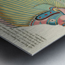 Colourful and surreal illustrations of fishes found in Moluccas Indonesia and the East Indies by Louis Renard 1678 -1746 from Histoire naturelle des plus rares curiositez de la mer des Indes 1754. Metal print