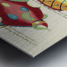 Colourful and surreal illustrations of fishes found in Moluccas Indonesia and the East Indies by Louis Renard 1678 -1746 from Histoire naturelle des plus rares curiositez de la mer des Indes 1754. Metal print