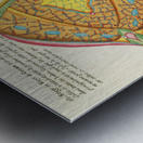 Colourful and surreal illustrations of fishes found in Moluccas Indonesia and the East Indies by Louis Renard 1678 -1746 from Histoire naturelle des plus rares curiositez de la mer des Indes 1754. Metal print