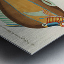 Colourful and surreal illustrations of fishes found in Moluccas Indonesia and the East Indies by Louis Renard 1678 -1746 from Histoire naturelle des plus rares curiositez de la mer des Indes 1754. Metal print