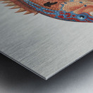 Antique fish caesioperca rasor sea perch South Pacific Fishes by Frank Edward Clarke 1849-1899.  Metal print