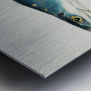 Antique fish Squalus acanthias NZ : Spotted spiny dogfish South Pacific Fishes by Frank Edward Clarke 1849-1899.  Metal print