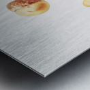 Nectarine Malus persica hybrida from Pomona Italiana 1817 - 1839 by Giorgio Gallesio 1772-1839.  Metal print