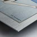 Costumes Parisiens: Grande robe du soir from Journal des Dames et des Modes 1913 fashion illustration  by George Barbier.  Metal print