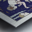 Llétourdissant petit poisson: robe dététeacute 1914 fashion illustration  by George Barbier.  Metal print