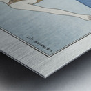 Costumes Parisiens: Costume de bain 1913 fashion illustration  by George Barbier.  Metal print