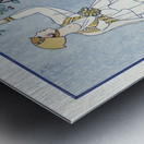 La saison des prunes mirabelles: Robe dapr&egraves-midi de Redfern 1914 fashion illustration  by George Barbier.  Metal print