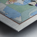 LEau 1917-1920 fashion illustration  by George Barbier.  Metal print