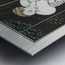 Costumes Parisiens No.112: Manteau de velours from Journal des Dames et des Modes 1913 fashion illustration  by George Barbier.  Metal print