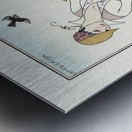 Costumes Parisiens: Toilettes de taffetas 1914 fashion illustration  by George Barbier.  Metal print